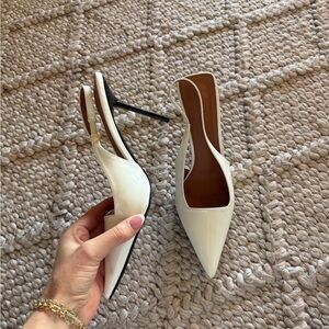 Elegant White Stiletto Heels